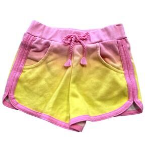 Garanimals Girls Pink + Yellow Ombre Cotton Shorts Size 3T